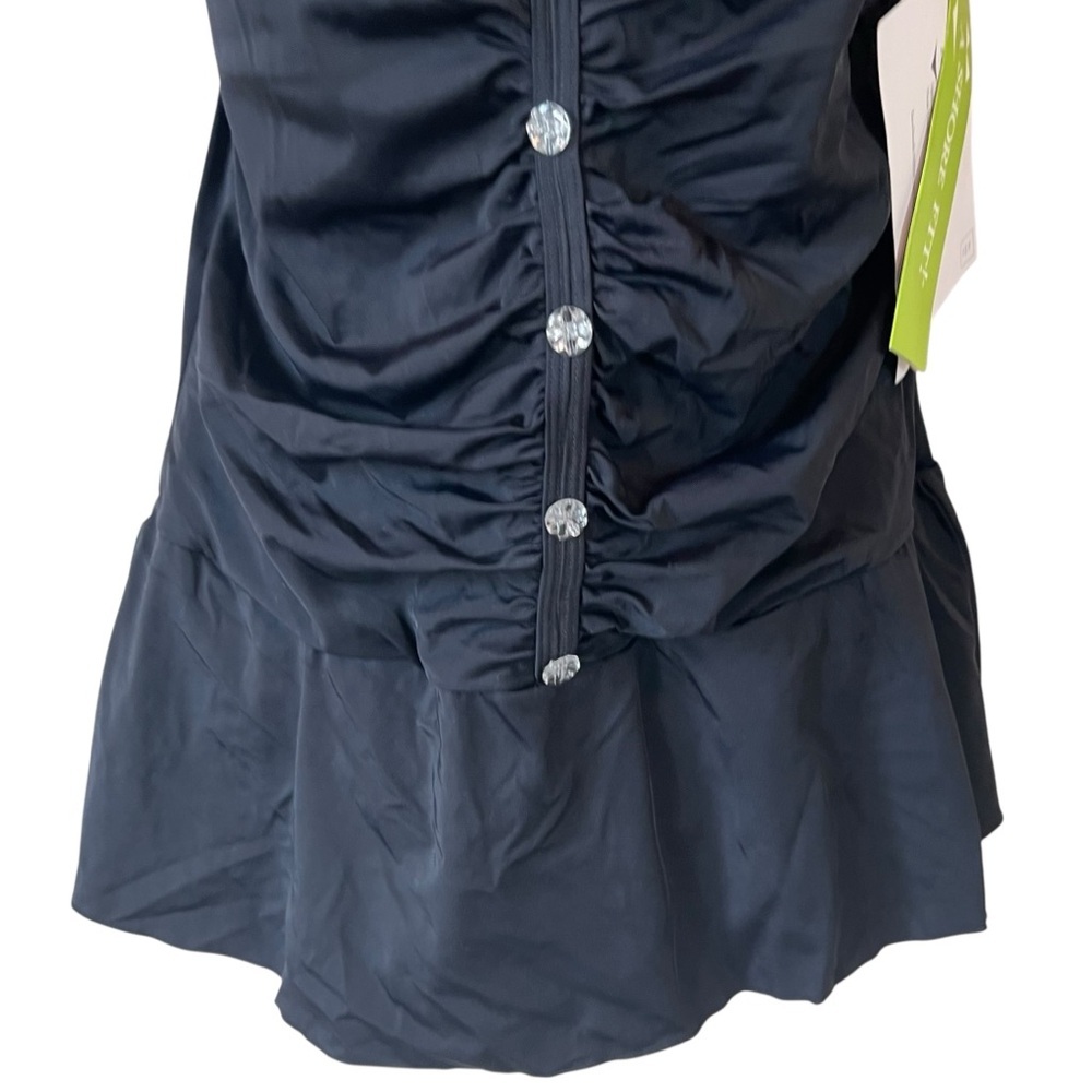 Swim Solutions Plus Size Tummy-Control Skater Swimdress - Picture 3 of 10